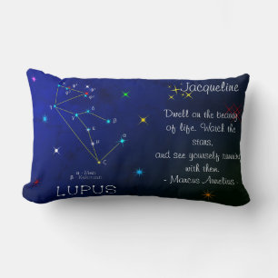 Södra Hemisphere Constellation Lupus Lumbarkudde