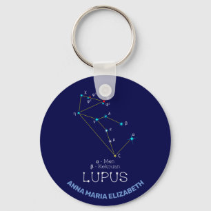Södra Hemisphere Constellation Lupus Nyckelring