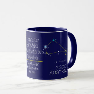 Södra hemisphere Constellation Piscis Austrinus Mugg