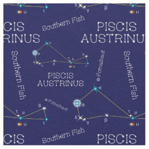 Södra hemisphere Constellation Piscis Austrinus Tyg