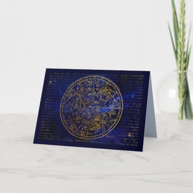 Södra hemisphere-hälsningskort tack kort (Framsida)