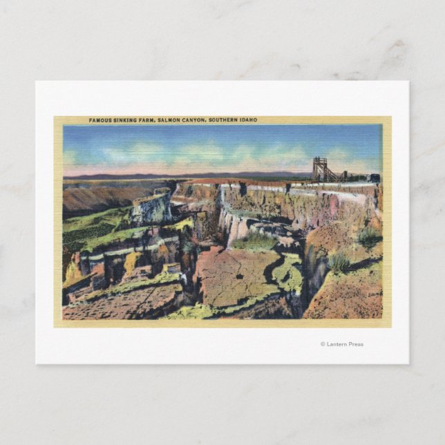 Södra Idaho - Berömd Sänkfarmen i Salmon Vykort (Framsida)