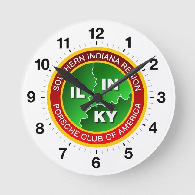 Södra Indiana-regionen Clock Rund Klocka (Framsida)