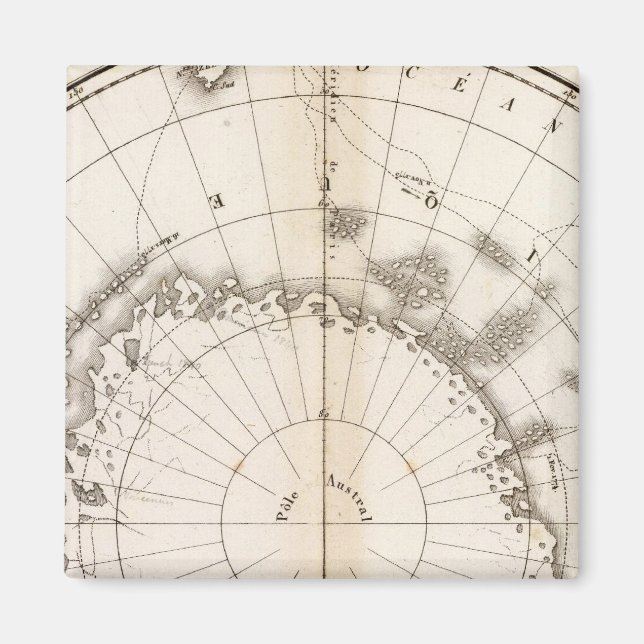 Södra isdiagram magnet (Framsidan)