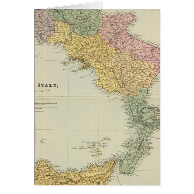 Södra Italien 2 Hälsningskort (Framsidan)