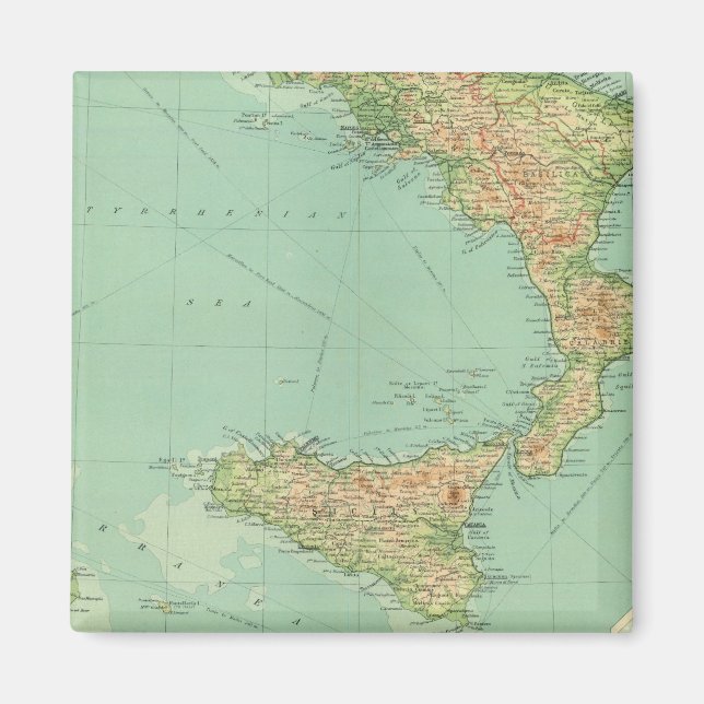 Södra Italien 5 Magnet (Framsidan)