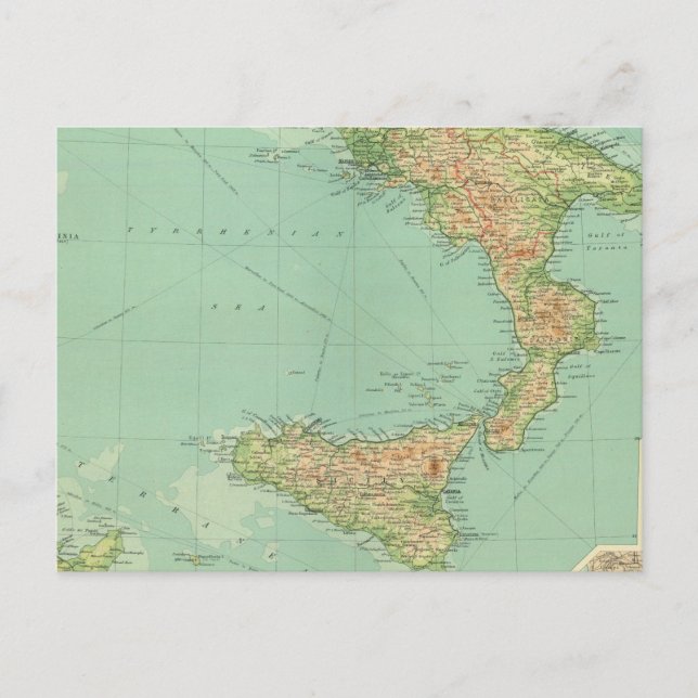 Södra Italien 5 Vykort (Framsida)