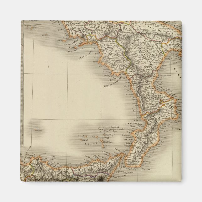 Södra Italien 6 Magnet (Framsidan)