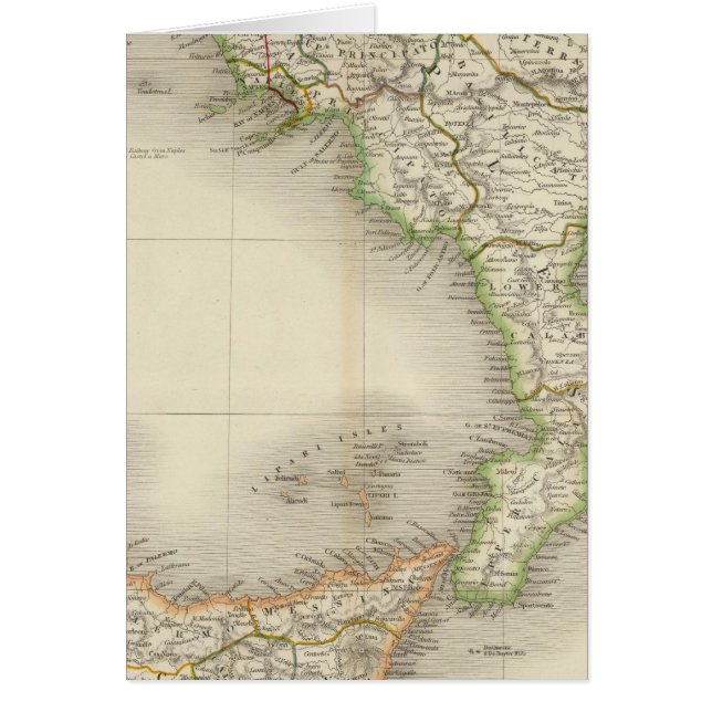 Södra Italien Hälsningskort (Framsidan)