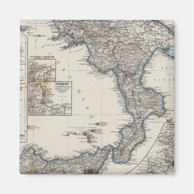 Södra Italien Magnet (Framsidan)