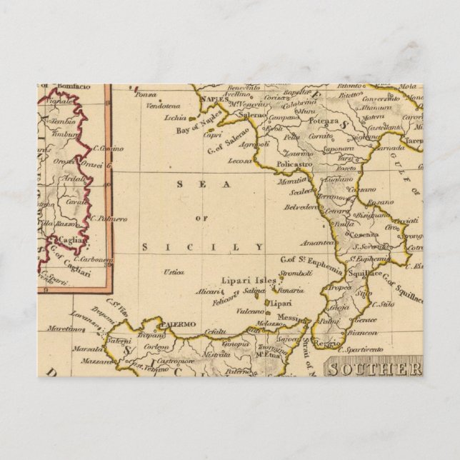Södra Italien Vykort (Framsida)