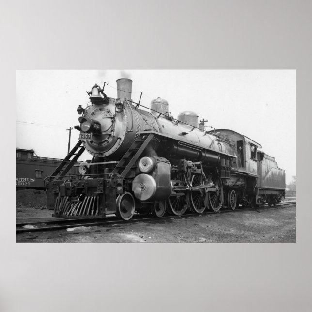 Södra järnvägen nr 1357 poster (Framsidan)