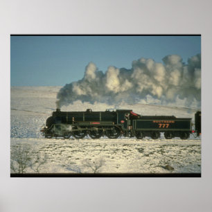 Södra järnvägen nr 777_Steam Tåg Poster