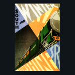 Södra järnvägen Travel Vintage Art Deco Poster<br><div class="desc">Allt poster bilder i den här butiken är DIGITALLY RETOUCHED AND ENHANCED! Vasst krångligt färg och fläckar borttagna! Hi Res Reproduktion vintage-järnväg poster samling. Södra järnvägen Travel Poster Reklam.</div>