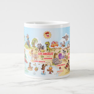 Södra Kalifornien Beach Life Jumbo Mugg