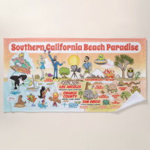 Södra Kalifornien Beach Paradise Blanket