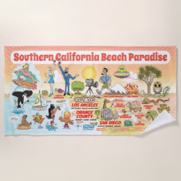 Södra Kalifornien Beach Paradise Blanket