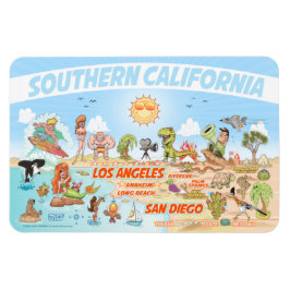 Södra Kalifornien Beach Paradise Magnet