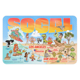 Södra Kalifornien Beach Paradise Magnet