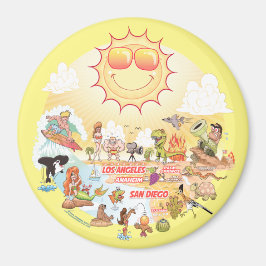 Södra Kalifornien Beach Paradise Magnet