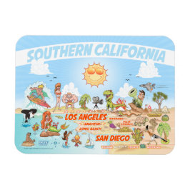 Södra Kalifornien Beach Paradise Magnet