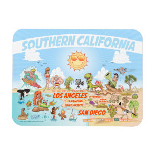 Södra Kalifornien Beach Paradise Magnet