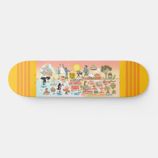 Södra Kalifornien Beach Paradise Mini Skateboard Bräda 18,5 Cm