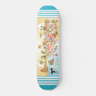 Södra Kalifornien Beach Paradise Mini Skateboard Bräda 18,5 Cm