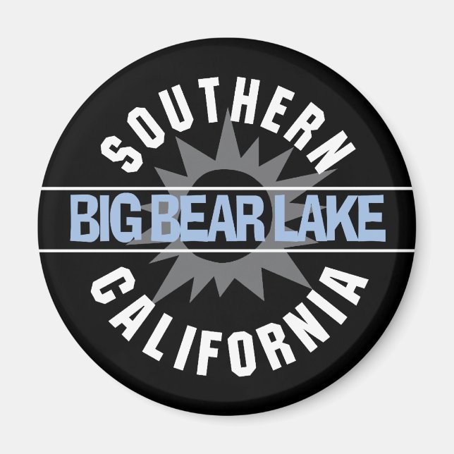 Södra Kalifornien - Big Bear Sjö Magnet (Framsidan)
