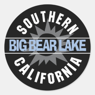 Södra Kalifornien - Big Bear Sjö Runt Klistermärke