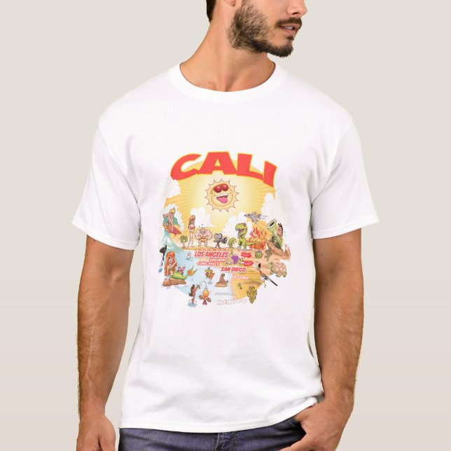 Södra Kalifornien CALI T Shirt (Framsida)