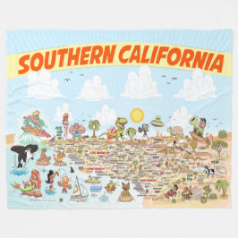 Södra Kalifornien Fleece Blanket