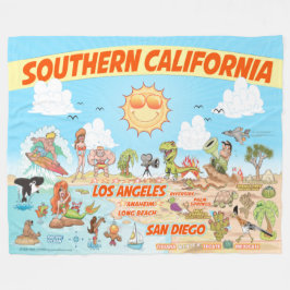 Södra Kalifornien Fleece Blanket