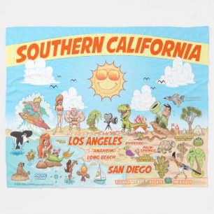 Södra Kalifornien Fleece Blanket