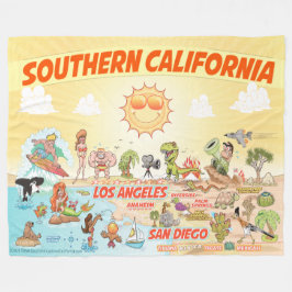 Södra Kalifornien Fleece Blanket