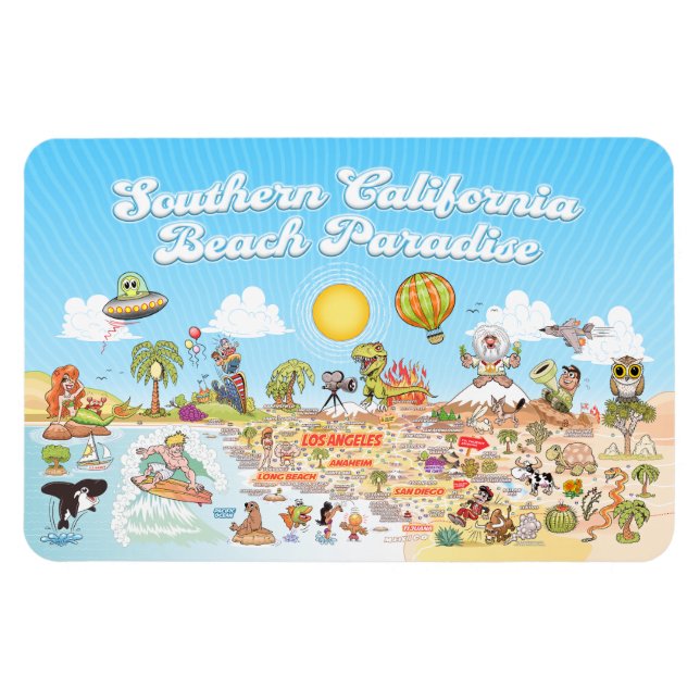 Södra Kalifornien Magnet (Horisontell)