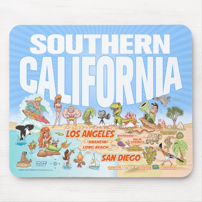 Södra Kalifornien Mouse Pad Musmatta (Framsidan)