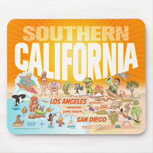 Södra Kalifornien Mouse Pad Musmatta (Framsidan)