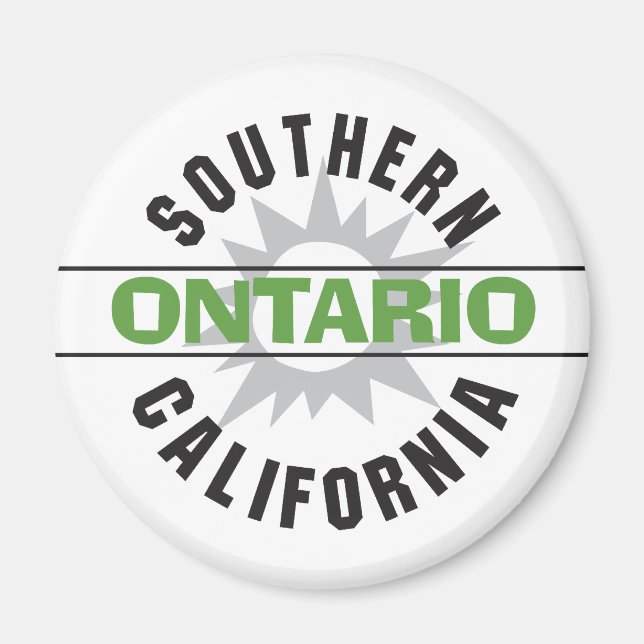 Södra Kalifornien - Ontario Magnet (Framsidan)