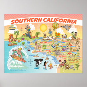 Södra Kalifornien Poster