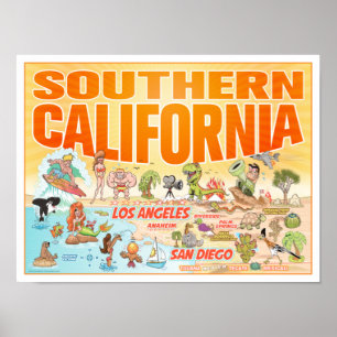 Södra Kalifornien Poster