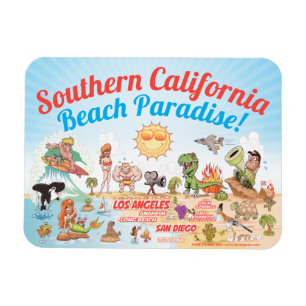Södra Kalifornien Souvenir Magnet