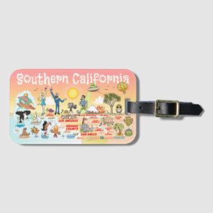 Södra Kalifornien Sunset Luggage Tag Bagagebricka