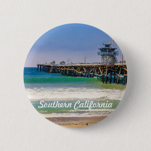 Södra Kaliforniens strand och pier i San Clemente Knapp