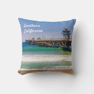 Södra Kaliforniens strand och pier i San Clemente Kudde