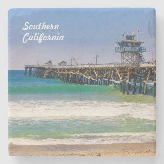 Södra Kaliforniens strand och pier i San Clemente Stenunderlägg