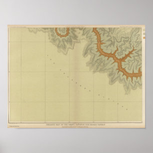 Södra Karta i Geologic Poster