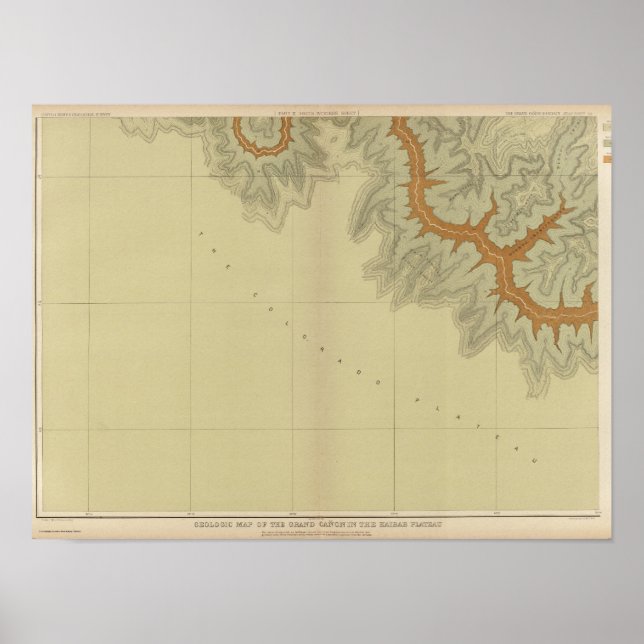 Södra Karta i Geologic Poster (Framsidan)