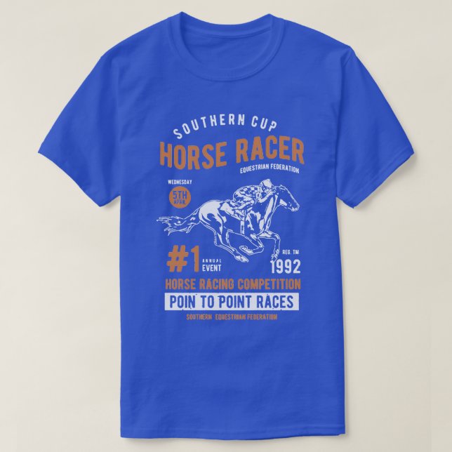 Södra Kopp Horse Racer T Shirt (Design framsida)