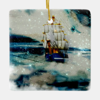 Södra Kor~Seden av Heart Art-serien Julgransprydnad Keramik